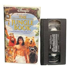 Rudyard Kipling's Jungle Book VHS Video Tape 1995 Disney Live Action Movie Case